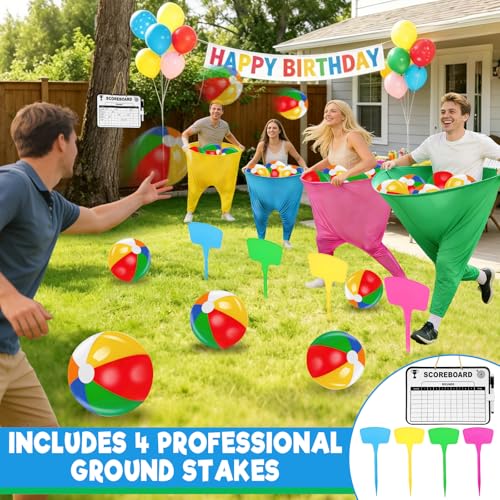 Outdoor Adult Yard Game Set - Granny Pants Party Game for 4 Players with Scoreboard & Storage Bag - Halloween Themed