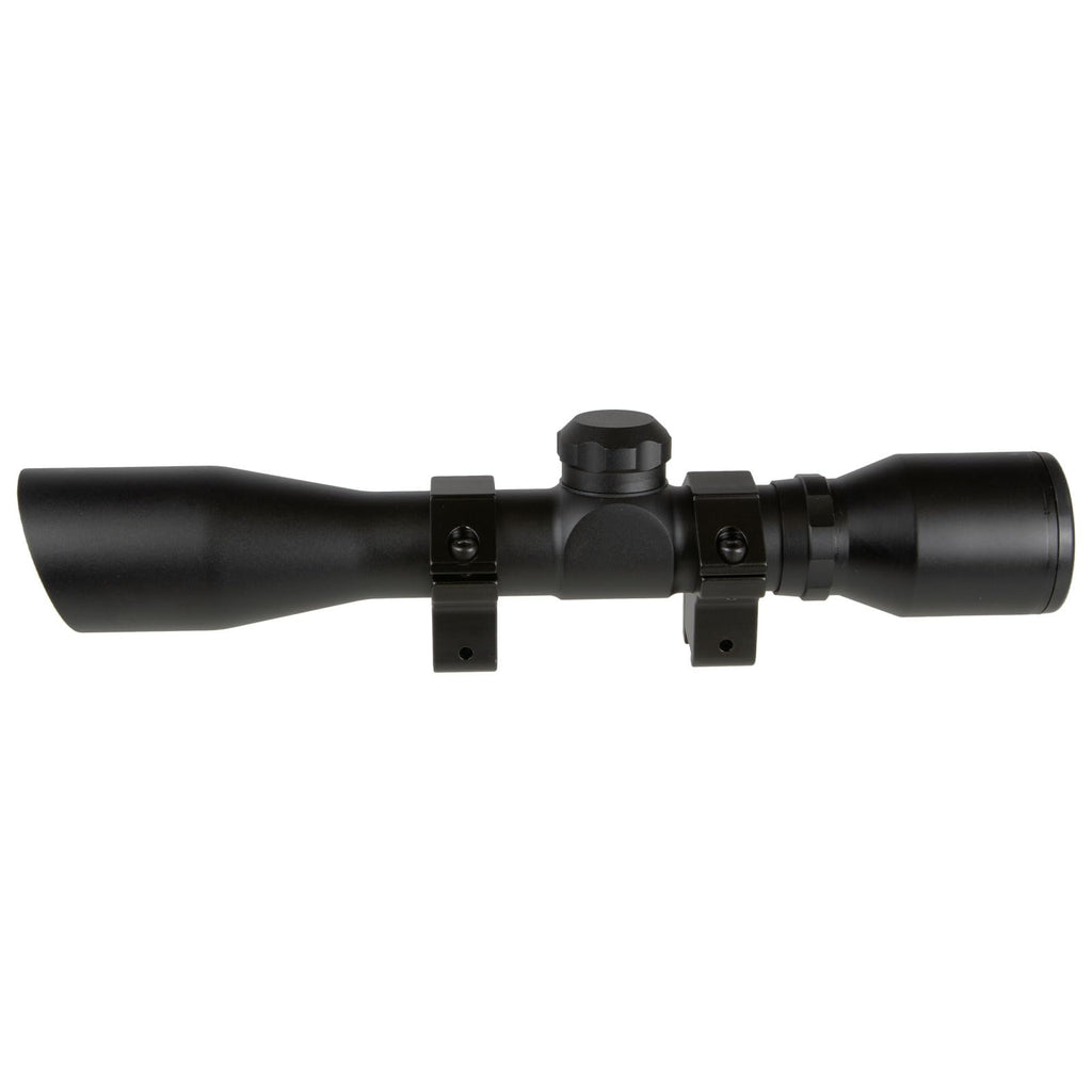 TRUGLO 4x32MM Compact Tactical Hunting Shooting Durable Waterproof Fogproof Scratch-Resistant Aluminum Tube Duplex Reticle Riflescope with Weaver-Style 3/8 Mount & Lens Covers Included