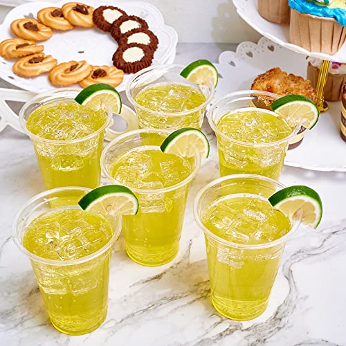 Lilymicky 1000 Pack 10 oz Clear Plastic Cups - Disposable PET Drinking Cups