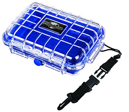 Flambeau Outdoors 302HD HD Tuff Box 300 with Zerust Anti-Corrosion Liner, Dry Box Storage, Small, Blue/Clear