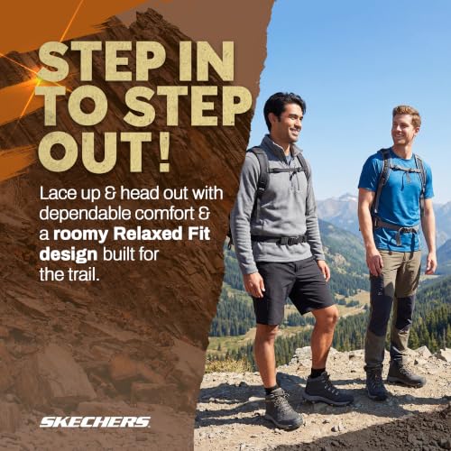 Skechers Men's Relment Daggett Waterproof Hiking Boot 11 X-Wide Charcoal Grey