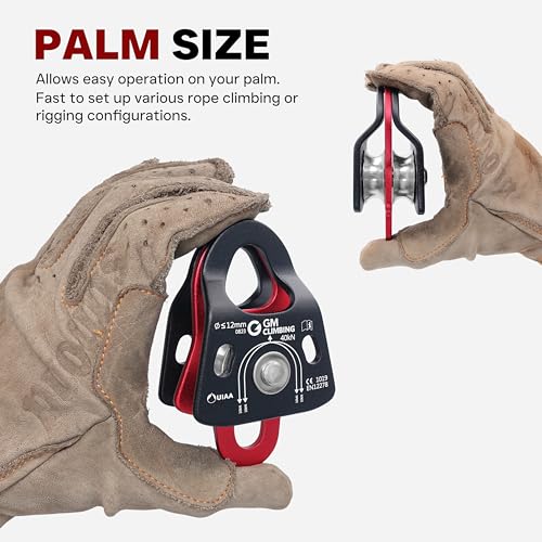 GM Climbing 40kN Micro Double Pulley Pack of 2 - Prusik Minding, Rescue & Rigging Equipment