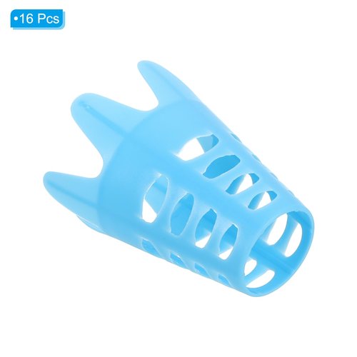 PATIKIL Golf Simulator Tees, 16 Pack Plastic Golf Tees Mat Practice Training for Outdoor Indoor Winter Turf Driving Range, Blue