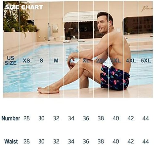 BRISIRA Men's Swim Trunks - Quick-Dry Bathing Suit with Compression Liner & Zipper Pocket | 5-Inch Inseam