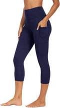 GAYHAY High Waisted Capri Leggings - Soft Slim Yoga Pants for Women | Ideal for Running & Cycling