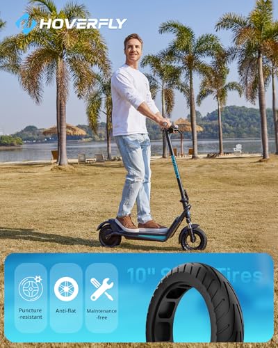 Electric Scooter for Adults 10-Inch Tire 25 Mile Range 15.5/20 MPH 500W