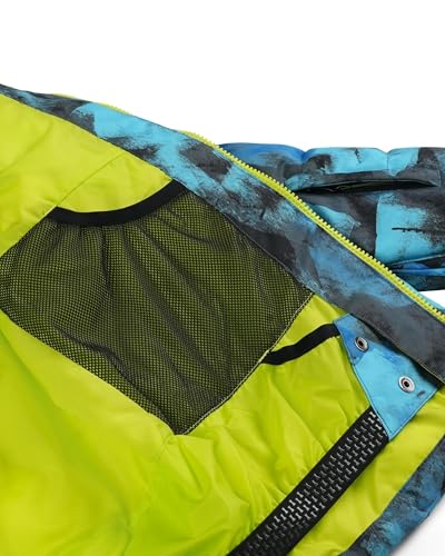 Spyder Boys' Impulse Cobalt Camo Synthetic Down Jacket - Youth Ski & Snowboard Outerwear