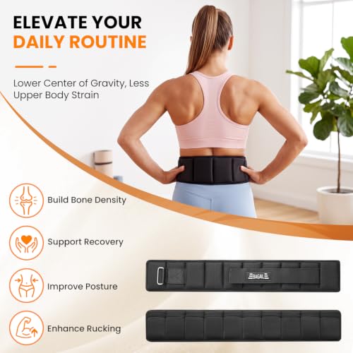 BAGAIL Adjustable Weighted Belt for Walking & Rucking 4LB (Small, 24-27in)