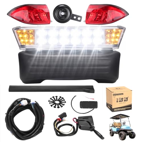 10L0L Golf Cart Light Kit for Club Car Precedent 2004-2018, 12V Street-Legal LED Lights with Headlights, Taillights, Turn Signals & Horn