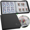 Black PSA Card Binder for Graded Slabs - Holds 60 Cards, Zipper Closure