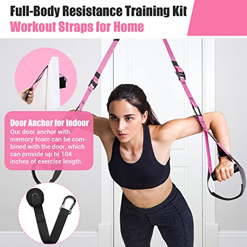 Pink Resistance Training Kit for Full Body Workout - Home Gym Equipment