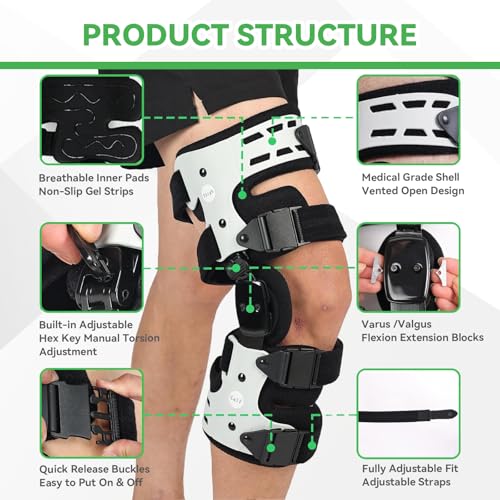 Orthomen OA Unloader Knee Brace for Osteoarthritis - Left Side