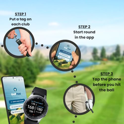 Golf Pad TAGS Real-Time Golf Shot Tracking System with NFC Tags