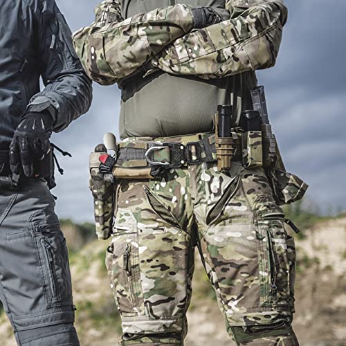 PETAC GEAR Medium Tactical Low Profile Molle Battle Cobra Belt with Laser-Cut Tegris