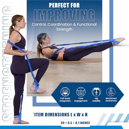 Fabric Covered Resistance Band for Pilates & Strength Training - 7 ft