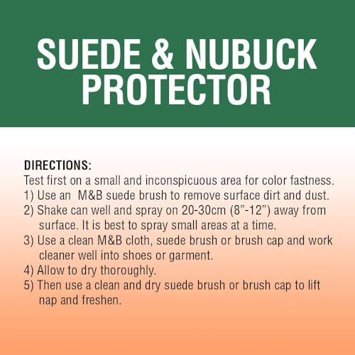 Suede & Nubuck Protector Spray - Water, Oil & Stain Repellent, 5.6 oz - Protector