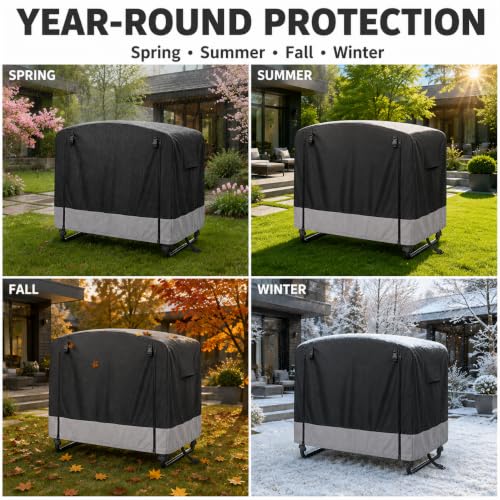 Black 6 FT Rectangular Trampoline Cover for Giantex Goplus GYMAX Models