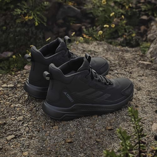 Adidas Women's Terrex Anylander Mid Top Rain.RDY Hiking Sneakers - 7.5 Black/Black/Grey