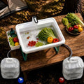 Portable Hand Washing Station with 2x15L Foldable Water Bags for Camping and Outdoor Use