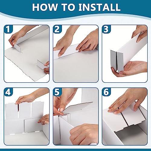 White Trading Card Storage Box Set 16 Packs 3200 Count with Dividers