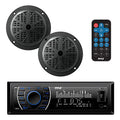 Marine Headunit Receiver with Waterproof Speakers Bluetooth AM FM MP3 SD USB