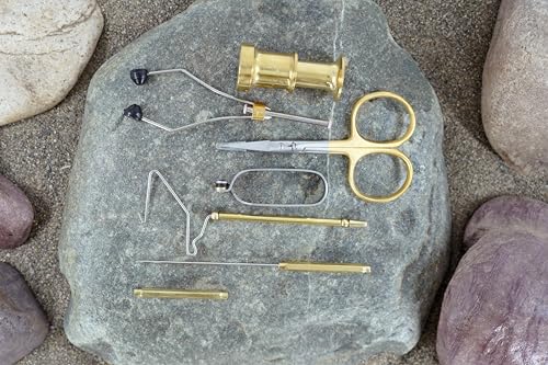 Kingfisher Fly Tying Vise Kit with Rotatable Hook Holder and Tools