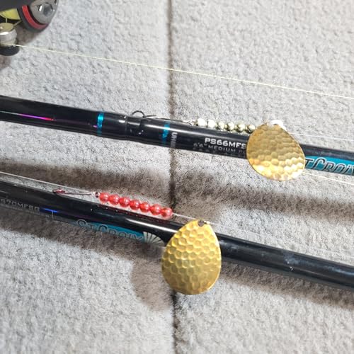 Hammered Brass Colorado Spinner Blades for Walleye, Trout, Salmon, Bass Fishing - #4