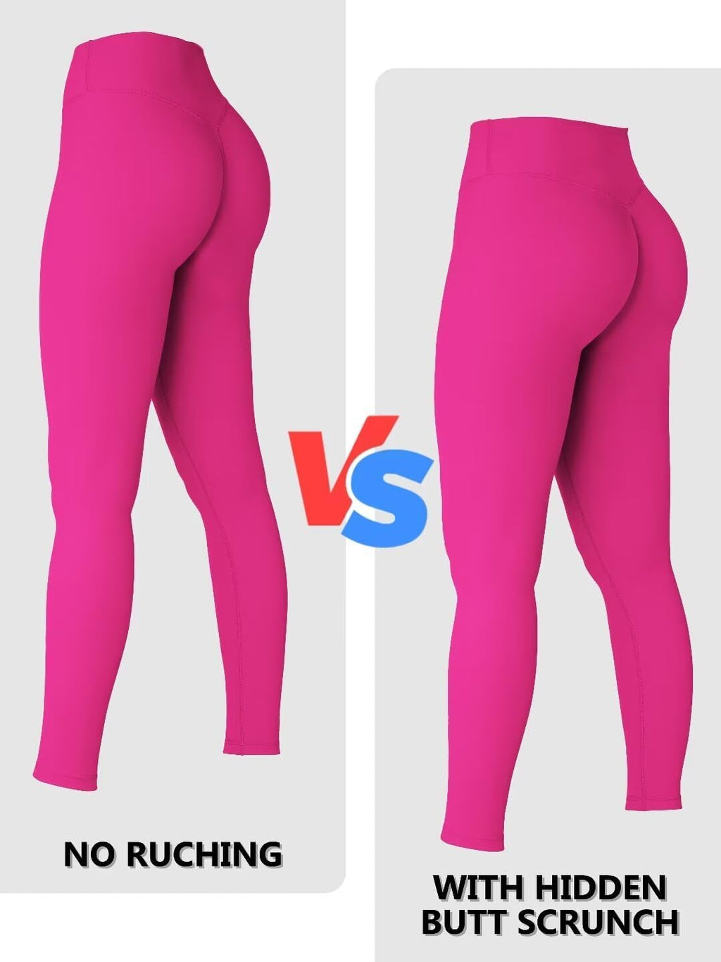 Sunzel Sunzfly Invisible Butt Scrunch Leggings - High Waisted Gym & Yoga Pants with Tummy Control
