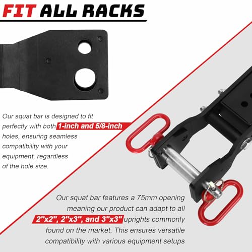 Universal Belt Squat Attachment for Power Racks, 1100 lbs Capacity, Adjustable, No Assembly