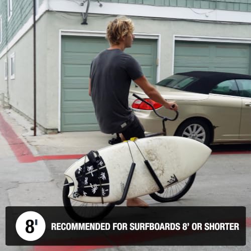 Ho Stevie! Surfboard Bike Rack - Black for Bikes Up to 8 Feet Shorter