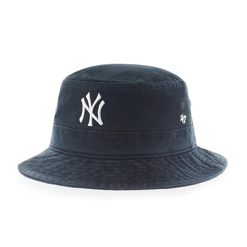 New York Yankees 47 MLB Core Bucket Hat - One Size Adjustable, 100% Cotton