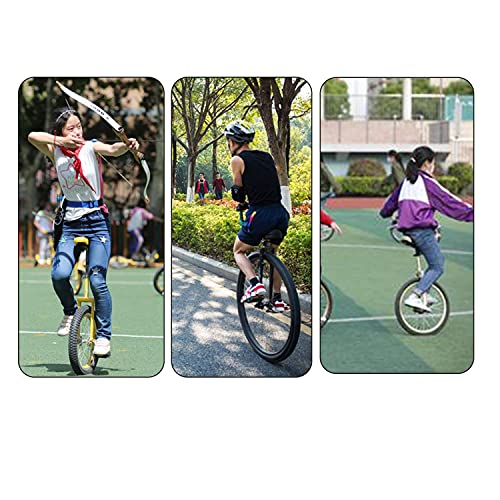 20-Inch Unicycle for Kids & Adults, Adjustable & Durable Black Bike