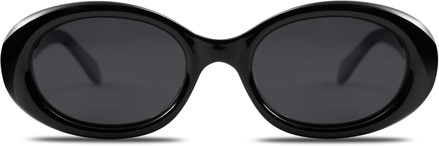 SOJOS Polarized Retro Oval Sunglasses - 90s Vintage Style with UV400 Protection | Unisex Tiny Frames