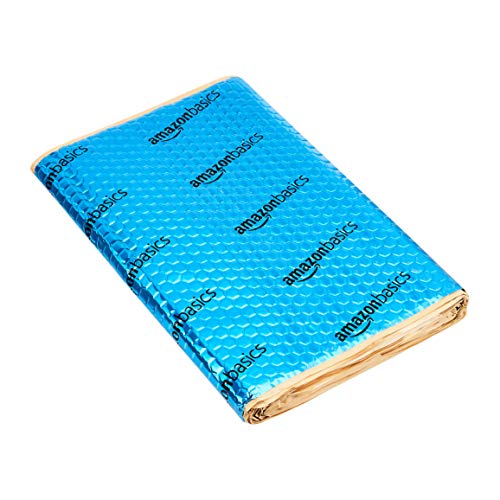 Blue Amazon Basics Car Sound Deadening Mat 18x32 inch 9-Piece Insulation Kit