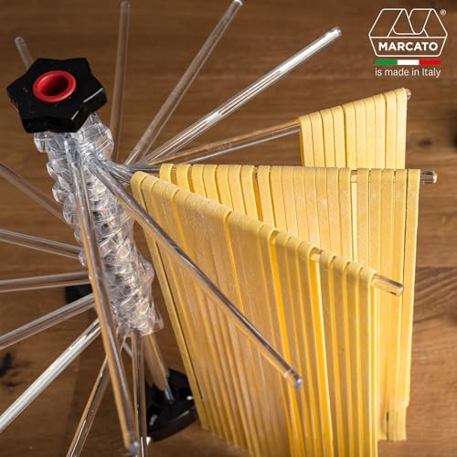 Pasta Drying Rack - Clear, 18.5 x 2.75 Inches, Holds Up to 4.4 lbs - Italian Made