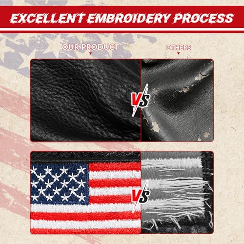 Patriotic Golf Head Cover Black Blade Putter USA Flag Interchangeable Tag