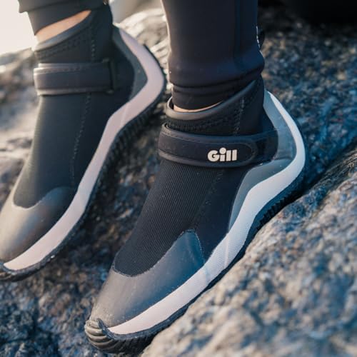 Gill Aquatech Neoprene Water Shoes for Water Sports, 10-10.5 Black