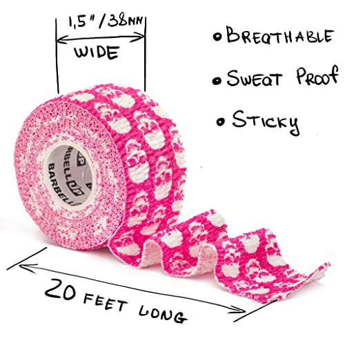 Skull Pattern Weight Lifting Thumb Tape - Hand Grip Support for Powerlifting & Gym