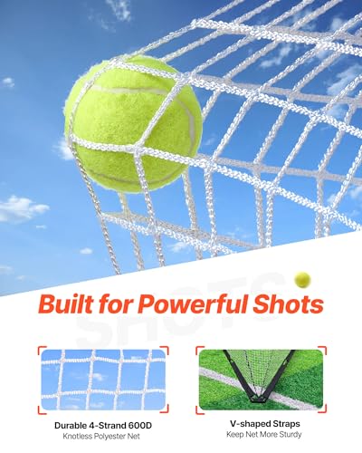 VEVOR 6' x 6' Fiberglass Lacrosse Goal with Portable Net & Training Accessories