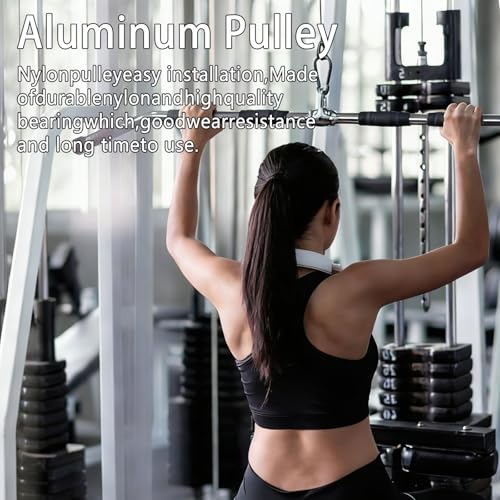 BESTEEL 12pcs 90mm Aluminum Pulley Wheel for Gym Equipment - Silent, Heavy Duty, Home & Commercial Use