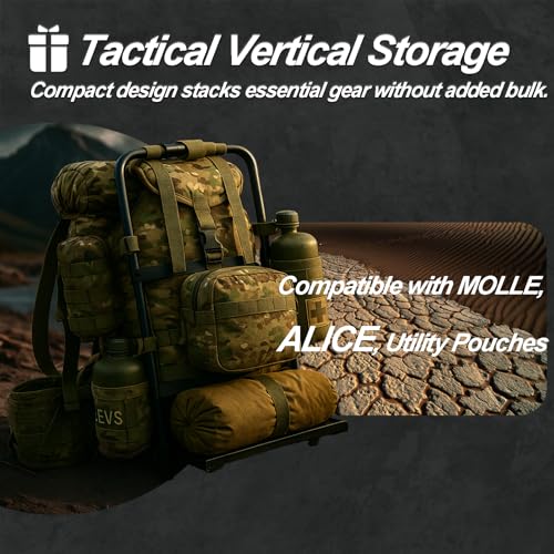MT Military ALICE Frame System – Heavy-Duty External Backpack Support with MOLLE Waist Belt