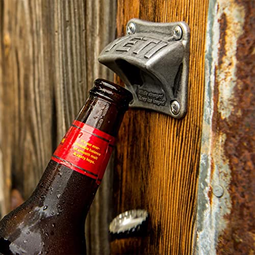 Wall or Cooler Mounted Bottle Opener - Rugged Stainless Steel Design