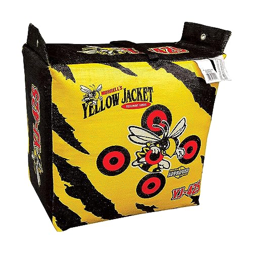 Morrell Yellow Jacket YJ-425 Outdoor Portable Archery Bag Target 1 Pack - 2 Sides with 10 Bullseyes and Carry Handle