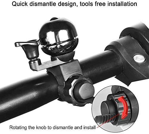 Accmor Classic Bike Bell - Adjustable Universal Bicycle Bell with Loud, Clear Sound for All Handlebars