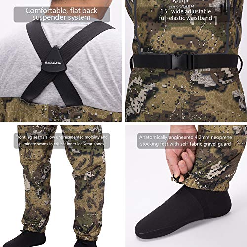 X-Large Breathable Ultra Lightweight Chest Stocking Foot Fishing Waders for Men - Bassdash