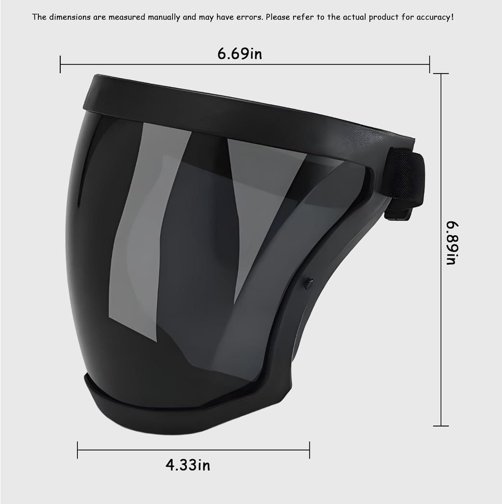 Skiennix Full Face Paintball Mask - Adjustable Transparent Goggles for Unisex Protection