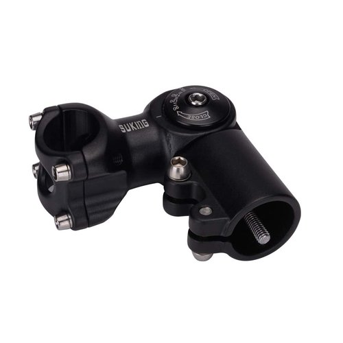 CYSKY 31.8 Stem 60mm Adjustable 0-90 Degree MTB Stem Mountain Bike Stem Riser Bicycle Handlebar Stem for Mountain Bike Road Bike BMX City Cycling