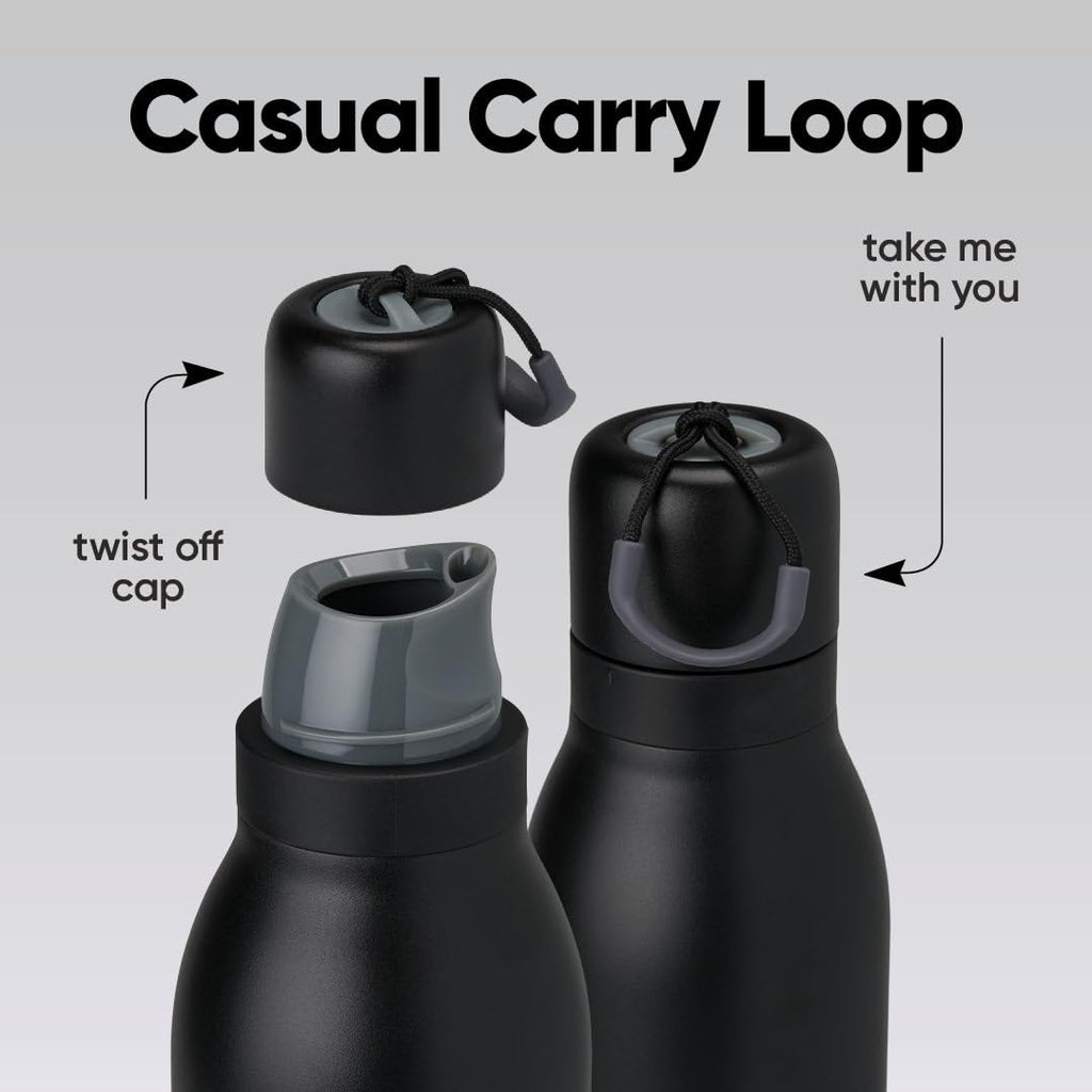 Owala FreeSip Twist Insulated Stainless Steel Water Bottle with Straw for Sports and Travel, BPA-Free, 24-oz, Teen Spirit