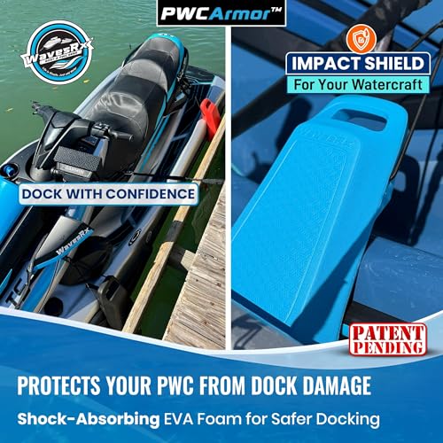 Black PWC Armor Jet Ski Fenders 2 Pack - EVA Dock Bumpers for Sea-Doo Yamaha Kawasaki