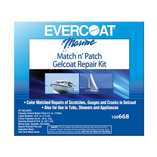 Evercoat Marine Match N'Patch Repair Kit for Fiberglass & Surfaces